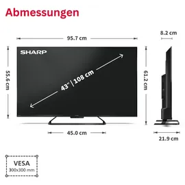 Sharp 43HR7765E 43" 4K UHD QLED Smart TV