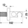 Duravit Wandanschlussbogen, Rosette rund, 55x102mm, Uv0630009034