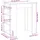 vidaXL Bartisch mit Regal 95 x 47 x 103,5 cm Betongrau