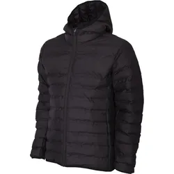 All Black Pufferjacke mit Kapuze SCHWARZ 2XL