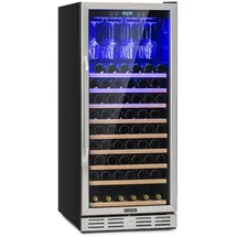 Klarstein Vinovilla 127 Built-in Uno Großraum-Weinkühlschrank 331L 127 Fl. LED Edelstahl
