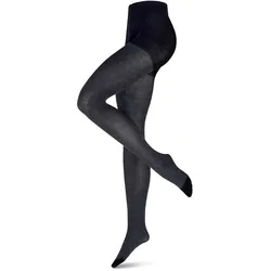 Tchibo - Struktur-Strumpfhose - Damen - Gr. M - dunkelgrau