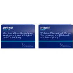 Orthomol Vital m + Orthomol Vital f Trinkfläschchen/kapsel