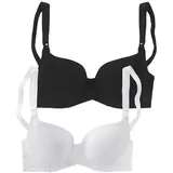 PETITE FLEUR Still-BH Damen weiß+schwarz Gr.95D