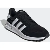 Adidas Sneaker ADIDAS SPORTSWEAR "RUN 84", Gr. 46, schwarz-weiß (core schwarz, cloud weiß, carbon), Textil, Leder, Synthetik, sportlich, Schuhe, inspiriert vom Design des adidas LA Trainer