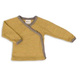 Engel Natur, Merino/Seide Wickelshirt GOTS 50/56 safran/walnuss