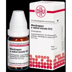 MANDRAGORA E radice siccata D 12 Globuli