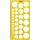Brunnen Kreisschablone 254 x 130 mm orange