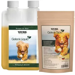 TJURE - Gelenk Tabs 250 g + Gelenk Liquid 500 ml | Reduziert Gelenkprobleme | fördert Gelenkgesundheit 250,00 g