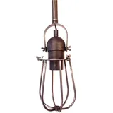 EDM Vintage Metalic Deckenleuchte E27 60w Schwarz, Farbe Ø10X22 Edm