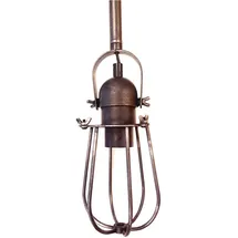 EDM Vintage Metalic Deckenleuchte E27 60w Schwarz, Farbe Ø10X22 Edm