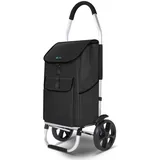 VOUNOT Einkaufstrolley schwarz 58 L