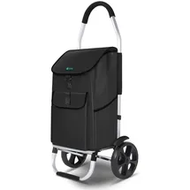 VOUNOT Einkaufstrolley schwarz 58 L