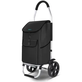 VOUNOT Einkaufstrolley schwarz 58 L