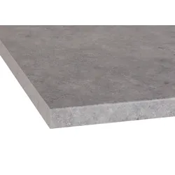 Arbeitsplatte OPTIFIT "Luzern", grau (specksteingrau), B:120cm H:3,8cm T:60cm, Spanplatte, Tischplatten, 38 mm stark, Tiefe 60 cm, große Auswahl an Breiten