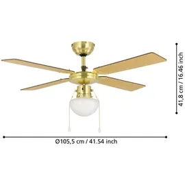 EGLO Fortaleza 106,6 cm Deckenventilator Weiß