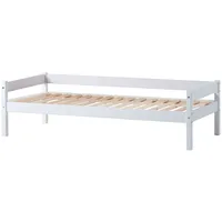 Lüttenhütt Kinderbett »ECO One, Einzelbett, skandinavisches Design«, wahlweise mit Matratze, Liegefläche 70x160 cm weiß