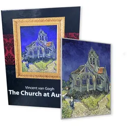 Gemälde der Welt mit Feinsilber veredelt - "Van Gogh: Die Kirche von Auvers"