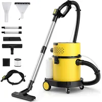 Costway Nass-Trockensauger 1200W, 4in1 Aschesauger tragbar mit 20+4L Behälter,