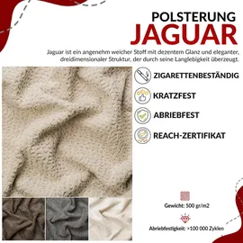 MKS Meble Boxspringbett, Polsterbett JAGUAR mit Multipocket-Matratze, struktur dekostoff, zwei Bettkästen und Topper - 180 x 200 cm - H4 - Hellgra... - Grau