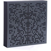 Bluetone Acoustics Binary AbFuser | Akustikpaneele Wand | Schallabsorber und Akustik diffusor | Hybrid Akustikplatte (50x50x7cm, Anthrazite)