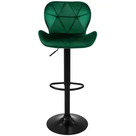ML-Design Barhocker 59-79 cm Grün 2er Set drehbar gepolstert