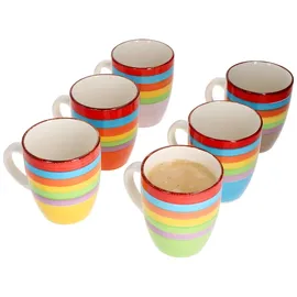 Mambocat Kaffeebecher 0,3 l Mehrfarbig 6 St.