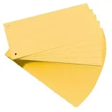 herlitz Trennstreifen gelb, 180,0 g Karton 24,0 x 10,5 cm, 100 St.