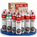 STAHLMANN® Bremsenreiniger 12x500 ml – Hochwirksames Bremsenreiniger Spray für Werkstatt & Auto | Entfernt Öl, Fett & Schmutz rückstandsfrei | Profiqualität für Bremsen, Kupplung & Motor (12x 500ml)