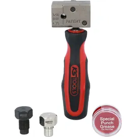 KS Tools FLAREFIXeco 4,75 mm Universal-Bremsleitungs-Bördelgerät-Satz, 4-tlg.