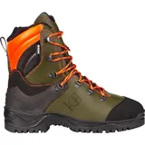 KOX Schnittschutzstiefel / Schnittschutzschuhe UNO Olivgrün Größe 45 | S3L | Forst | Atmungsaktive Polsterung | Wasserdicht - Grün - 45