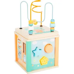 Motorikwürfel SMALL FOOT "Motorikwürfel, pastell", bunt, Motorikspielzeug, KinderB:15cm H:30cm T:15cm, Kunststoff, Holz, Metall, B:15cm H:30cm T:15cm