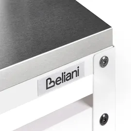 Beliani Bartisch 120 x 40 x 105 cm Weiß