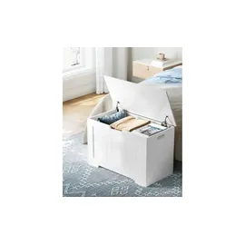 Möbel Kraft Truhenbank Weiß 76 x 48 x 40 cm