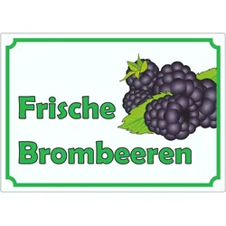Werbeaufkleber Aufkleber Brombeeren A2 (420x594mm)