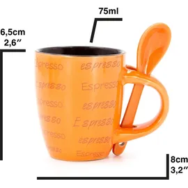 Wurm Espressotasse 0,05 l Braun 8 St.