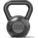 PROIRON Kettlebell Professional Kugelhantel aus Gusseisen, 12kg Gewichten Guss Schwunghantel Kugelgewicht Krafttraining - Schwarz Kettlebells