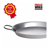 Paella World Original spanische Paella Pfanne Typ Valenciana 22cm Stahl poliert mit Griffen