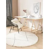 benuta nest Hochfloorteppich rund Benno Cream ø 160 cm