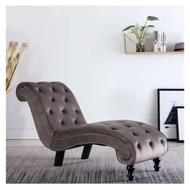 vidaXL Chaiselongue Loungesessel grau