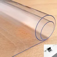 PVC Schreibtischmatte,Schreibtischstuhl Bodenmatte, Geeignet Für Couchtisch, Esstisch,Transparente Schreibtischunterlage,1.0 Mm/1.5mm/2mm/3mm Dicke (Größe : L120cmXW40cmXT3mm)