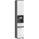 xonox.home Hochschrank Blake Hochglanz Weiß 35 cm eintürig