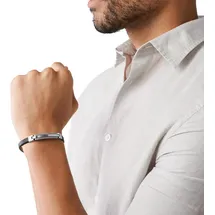 Skagen Torben Armband schwarz/silber SKJM0208040 Größe Herren