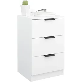 vidaXL Nachttisch Weiß 40x36x65 cm