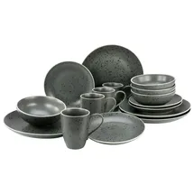 CreaTable Industrial Chic Kombiservice 16-tlg. für 4 Personen grau
