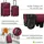 Juskys Trolley Kofferset Athen - Bordeaux