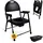 Mobiclinic Toilettenstuhl Guadalquivir rutschfest Faltbar Schwarz