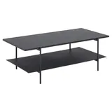 AC Design Couchtisch Schwarz, Metall, rechteckig, 60x40x115 cm,