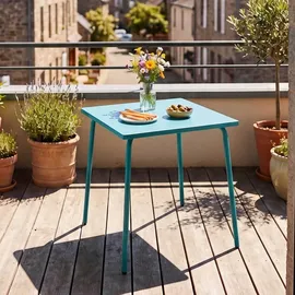 Oviala Gartentisch 70 x 70 x 72 cm Blau