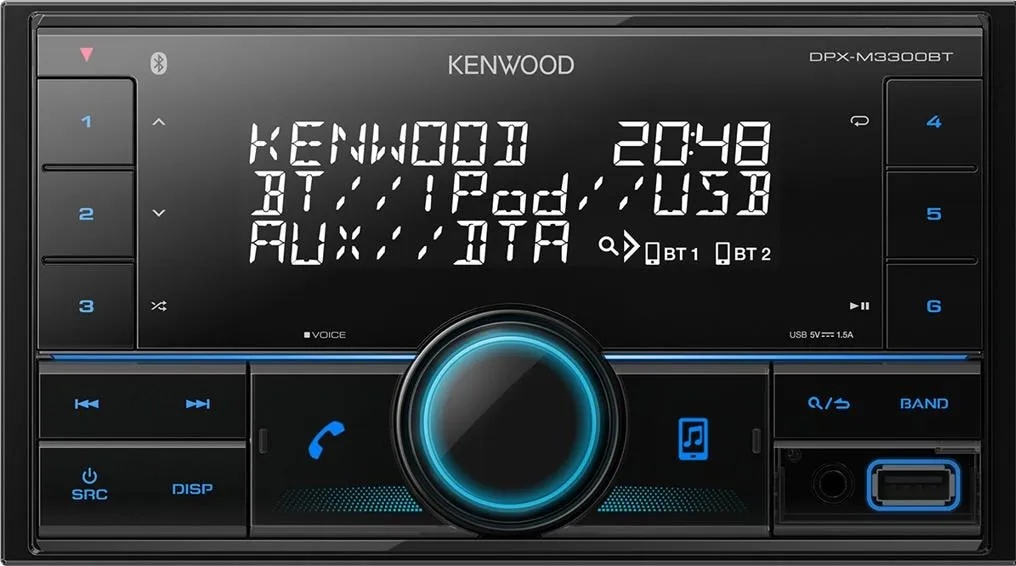 Kenwood, Autoradio, DPX-M3300BT 2 DIN autoradio - multicolor